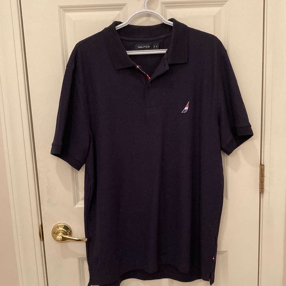 Nautica Navy Blue Mens Polo Shirt